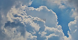 天空,云,蓝色