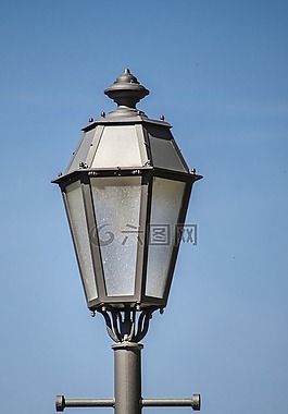 路燈,天空,藍(lán)色
