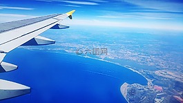旅行,飛機,海
