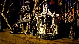 鬼的屋,墓地,万圣节