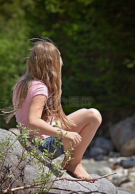 人的,人,女孩