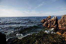 景觀,貝加爾湖,貝加爾湖的岸邊