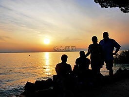 加爾達(dá),夕陽,日落