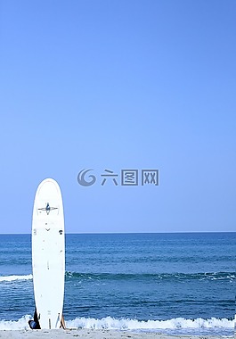 沖浪,海灘,天空