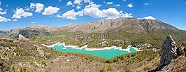 guadalest,湖,景觀