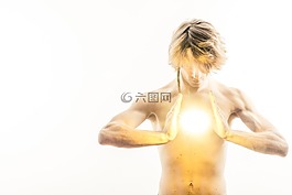 男人,男孩,照片
