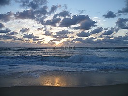 天空,云,海