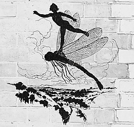 仙女,幻想,蜻蜓