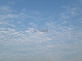 天空,云朵,藍