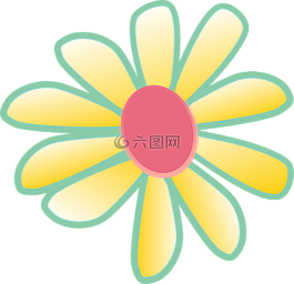 黃色,花,雛菊