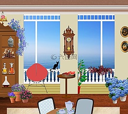 房子,木屋,貨架