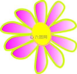 霓虹燈,粉紅色,花