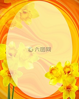 復(fù)活節(jié),水仙,橢圓