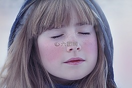 人,人的,女孩