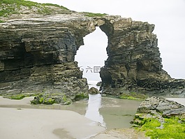 弧,大教堂海滩,里瓦德奥
