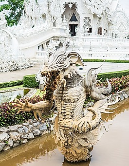 白寺,清萊,泰國