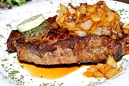 臀部牛排,牛肉,肉