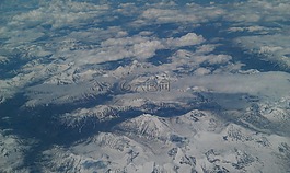 土地,頂視圖,山