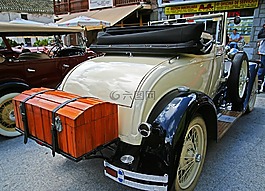 古董車,釀酒,樹干