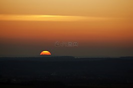 日出,日落,太陽