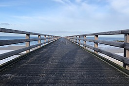 天空,橋,水域