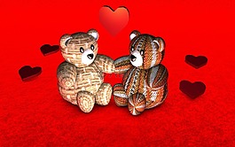 泰迪熊,熊,心臟