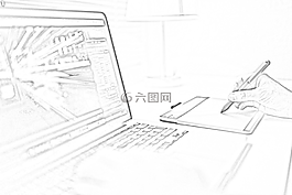 計算機(jī),草繪,工作