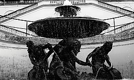 噴泉,水游戲,滴