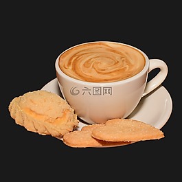 咖啡,餅干,咖啡杯