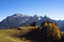 山,秋季,高山