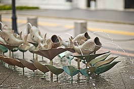 魚噴泉,街頭藝術(shù),俄亥俄州