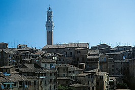 錫耶納,morgenstimmung,廣場 del campo