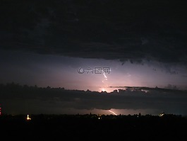 閃電,風(fēng)暴,夜