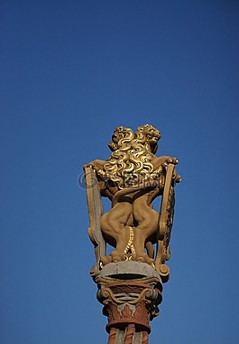 數(shù)字,獅子,獅子噴泉
