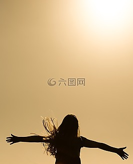 人,女孩,人類