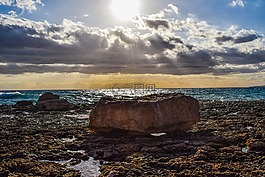 巖質(zhì)海岸,石,海