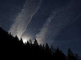 云,太陽,天空