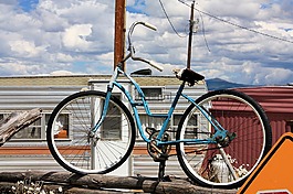 自行車,垃圾,老