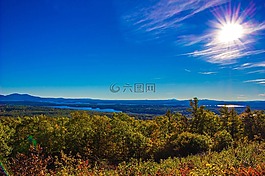 天空,景觀,太陽