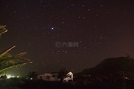 明星,夜,景觀