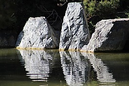 水,自然,石
