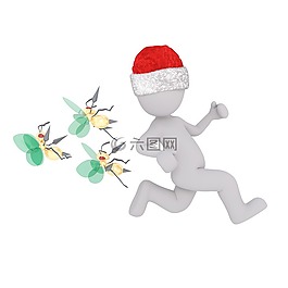 白人男性,3d模型,孤立