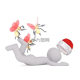 白人男性,3d模型,孤立