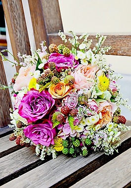 婚礼,鲜花,花束