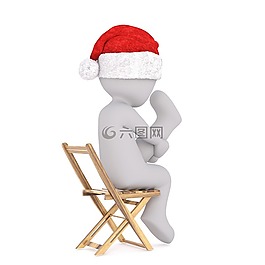 白人男性,3d模型,孤立