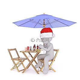 白人男性,3d模型,孤立