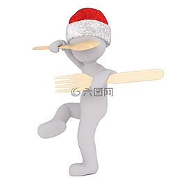 白人男性,3d模型,孤立