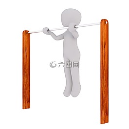 白人男性,3d人,孤立