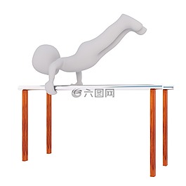 白人男性,3d人,孤立