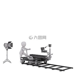白人男性,3d人,孤立